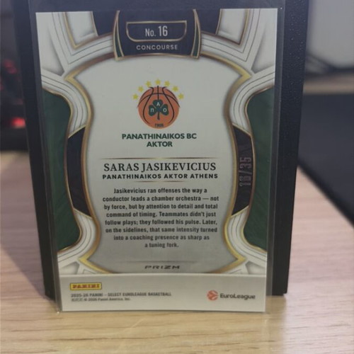 Saras Jasikevicius Basketball Card new