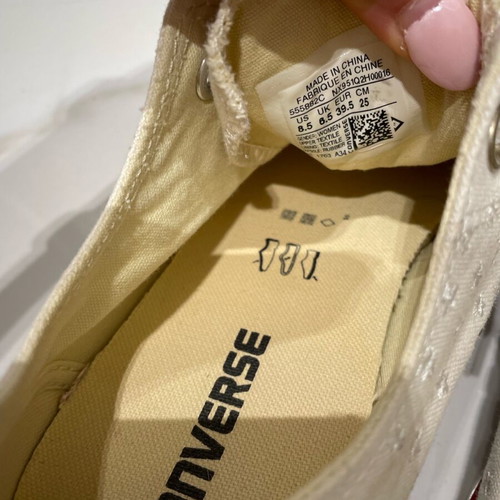 Converse used beige shoes size 39.5