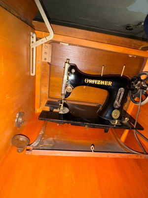Antique sewing machine cabinet used