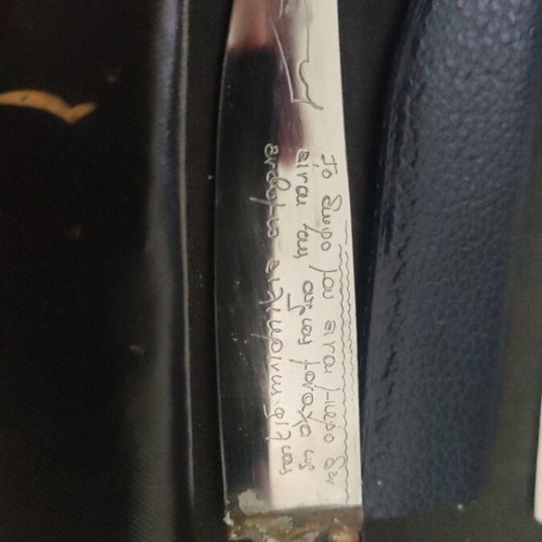 Decorative Cretan knives set used, suitable for gifts