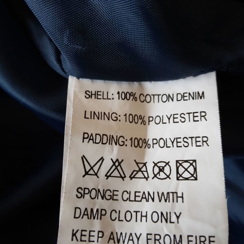 Denim coat used, blue, size M, vintage