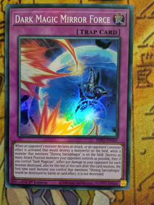 Dark Magic Mirror Force Super Rare Yugioh Trap Card άριστη κατάσταση