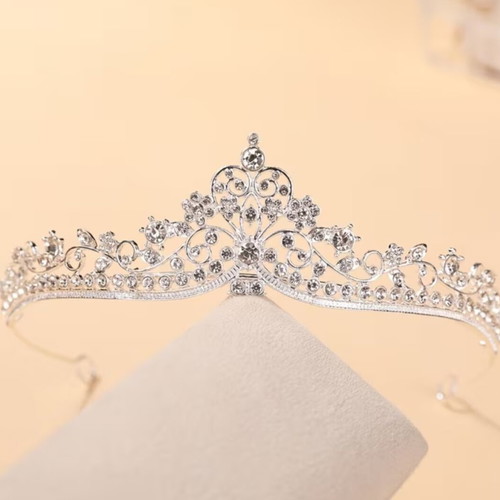 Bridal Tiara with Crystal Rhinestones, New