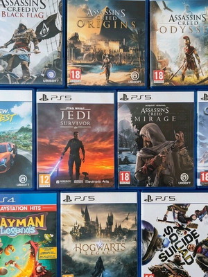 PlayStation 5 games like new, pack of 10