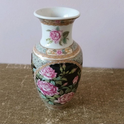 Japanese antique vase 17 cm used