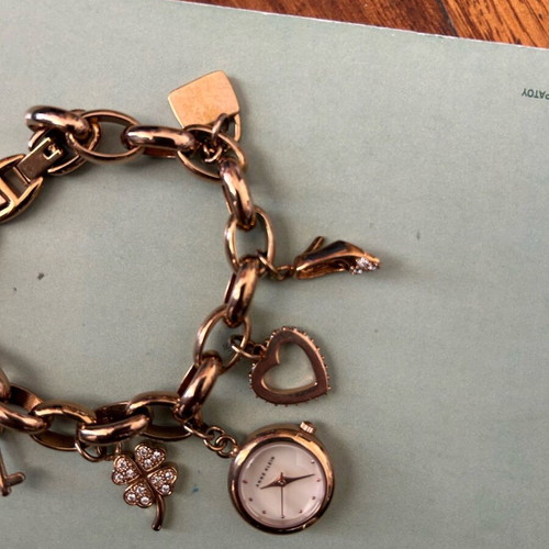 Anne Klein charm bracelet watch used with charms