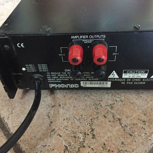 Phonic MAR 4 vintage power amplifier used
