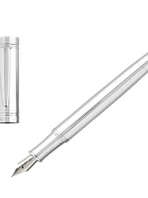 Πένα γραφής Cerruti 1881 Fountain Pen Focus ασημί καινούργιο