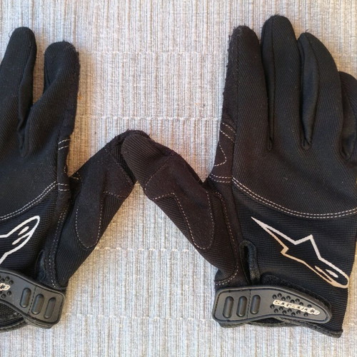 Alpinestars medium women's fabric motorcycle gloves used