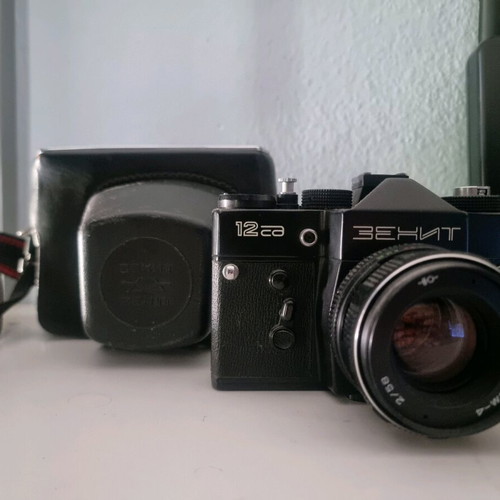 Zenit camera used with case for collectors