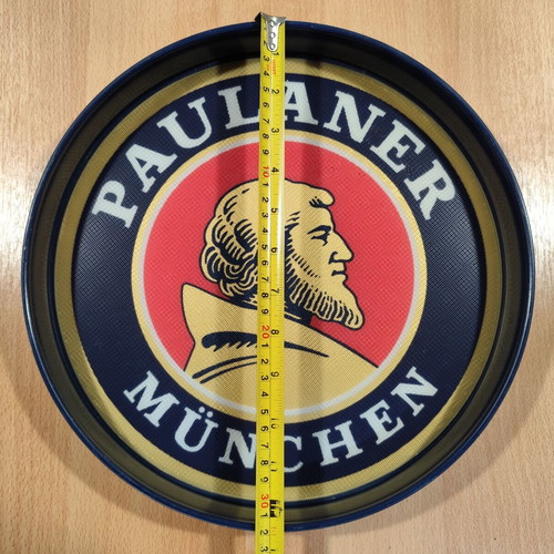 Paulaner Beer Promotional Plastic Non-Slip Serving Tray used