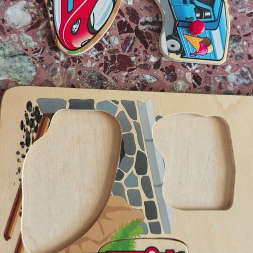 Children's educational wooden puzzle