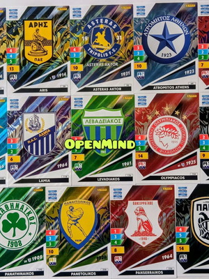 Club badges Super League 2024-25 Adrenalyn XL καινούργια