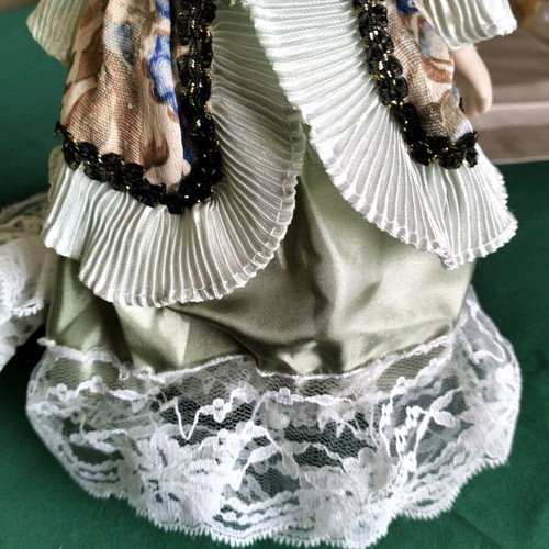 Vintage porcelain doll new in packaging