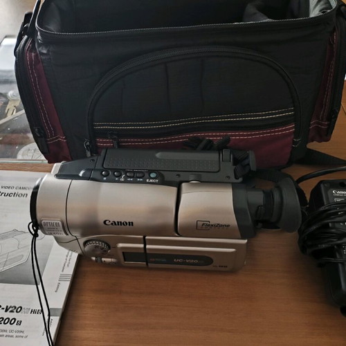 Canon camera like new with tripod, charger and carrying bag
