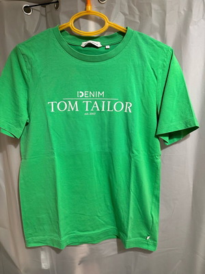 T-shirt Tom Tailor πράσινο ανοιχτό, βαμβακερό, αφόρετο