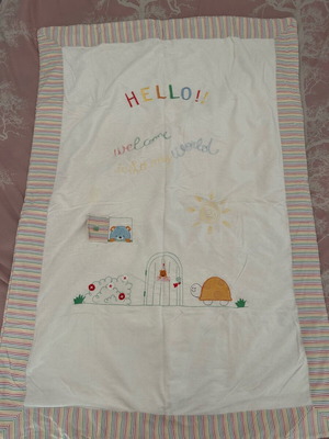 Prenatal baby blanket used 140cm by 100cm