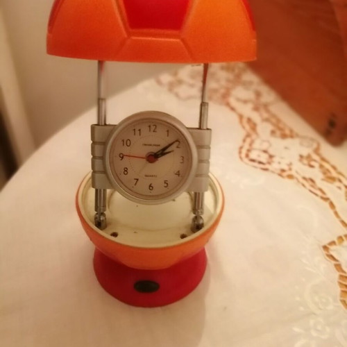 Vintage clock ball with light, like new, battery operated