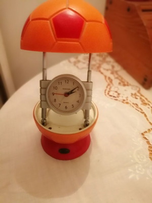 Vintage clock ball with light, like new, battery operated