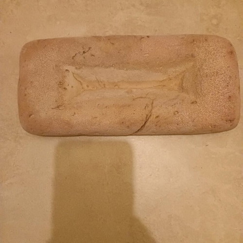Firebrick used, artwork with naturally carved sea waves