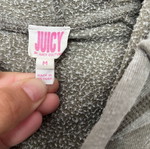 Juicy Couture sweatshirt jacket used, thin, green, size M