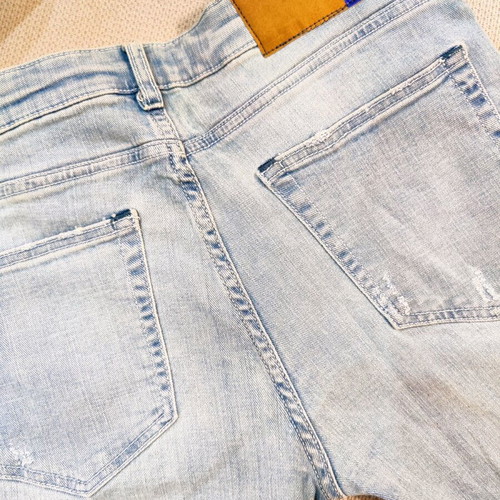 Bershka men's light blue super skinny jeans new XL