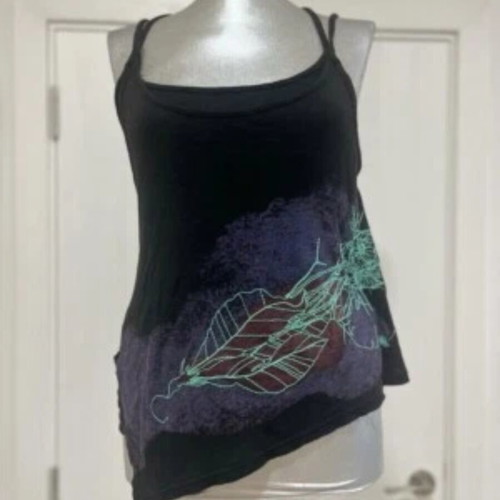 Diesel Y2k Cami Top Medium Graphic Asymmetrical Very Rare Grunge