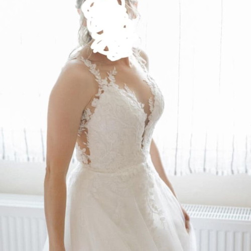 Justin Alexander wedding dress like new, size US 8, minor alterations