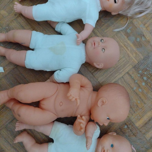 Baby dolls used, pack of 4