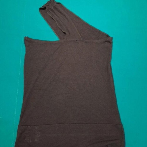 Black one-shoulder top Rouhomania size S
