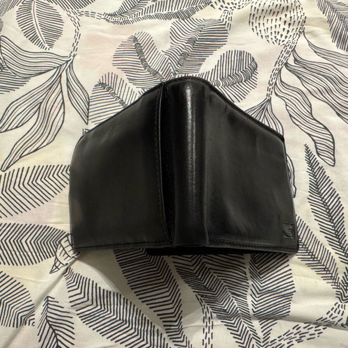 Camel Active wallet used, black, genuine leather