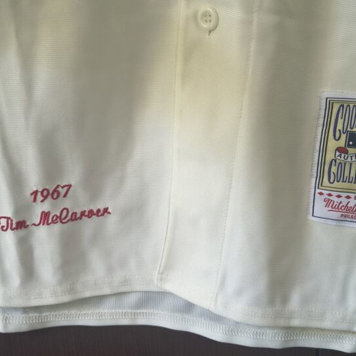 St. Louis Cardinals Tim McCarver 1967 Mitchell & Ness Cooperstown Collection jersey
