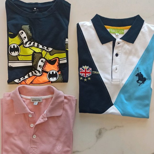 Pack of used boys' t-shirts and bermuda shorts No 14, 6 pieces