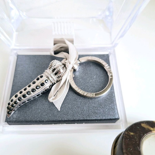 Renato Balestra keychains new, set of 3, black and white