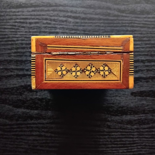 Wooden box with mother-of-pearl used, intricate decoration