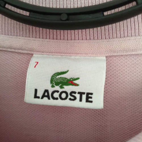 Lacoste men's long sleeve polo shirt, pink powder, XXL