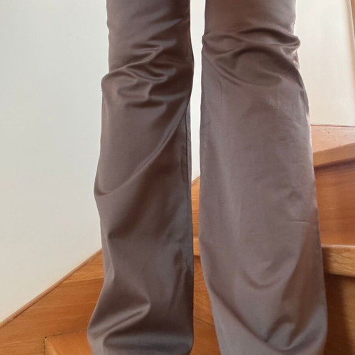 Zara Basic cotton straight pants like new, beige