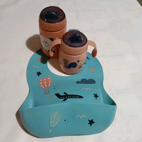 Tommee Tippee cups and silicone bib new
