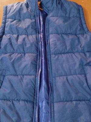 Polyester jacket like new, size M, blue