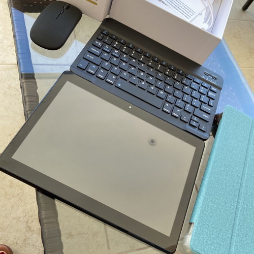 Tablet 10.1 TB02 Android with wireless keyboard and mouse, protective case