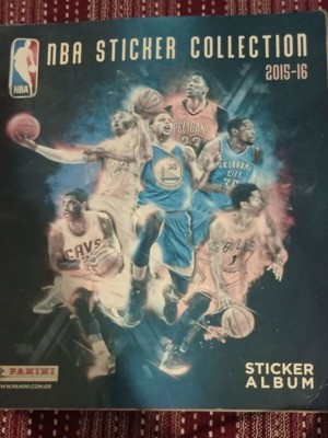 NBA 2015-2016 Panini Sticker Album like new with 318 stickers
