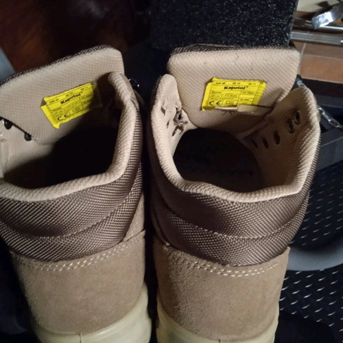 Kapriol work shoes 44 like new, leather and suede, beige
