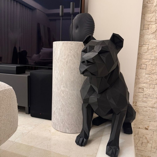 Pitbull modern decorative statue used, 50cm height