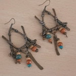 Handmade boho earrings