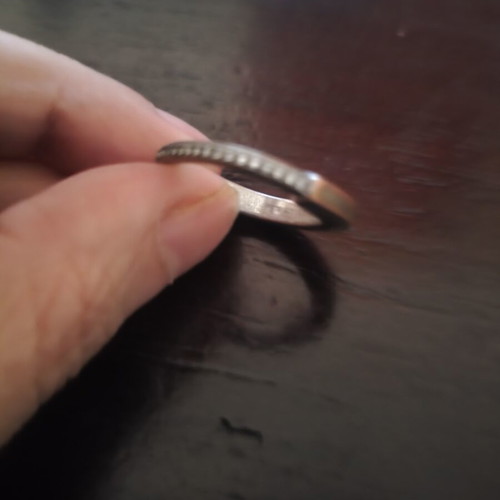 Antique Silver Fo Bijou Ring used, EU 60 (US 9)