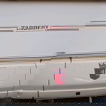 Caravan with new awning, air conditioning, TV, fridge, mattresses and 3x6 gazebo