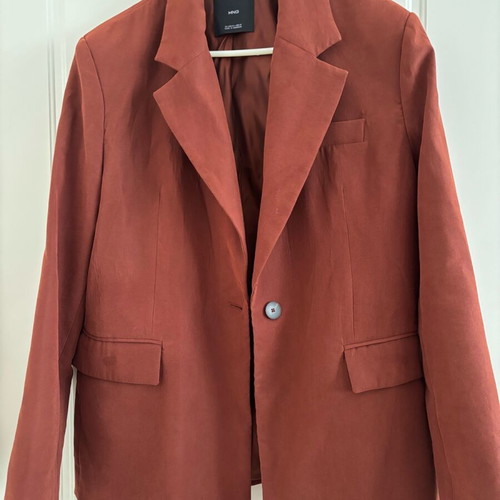 Mango women's jacket new oversized terracotta size M