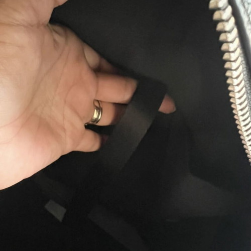 Karl Lagerfeld backpack large with tablet pocket like new, black