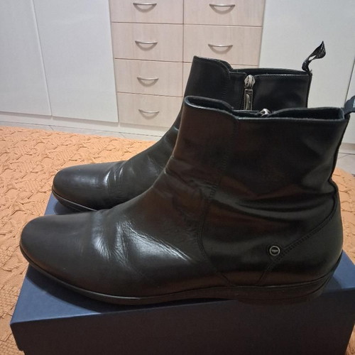 Alberto Guardiani leather boots like new, black, size 45