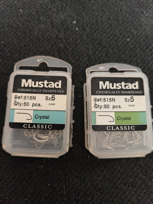 Αγκίστρια ψαρέματος Mustad Classic 515N Νο5 καινούργια, 2 κουτάκια